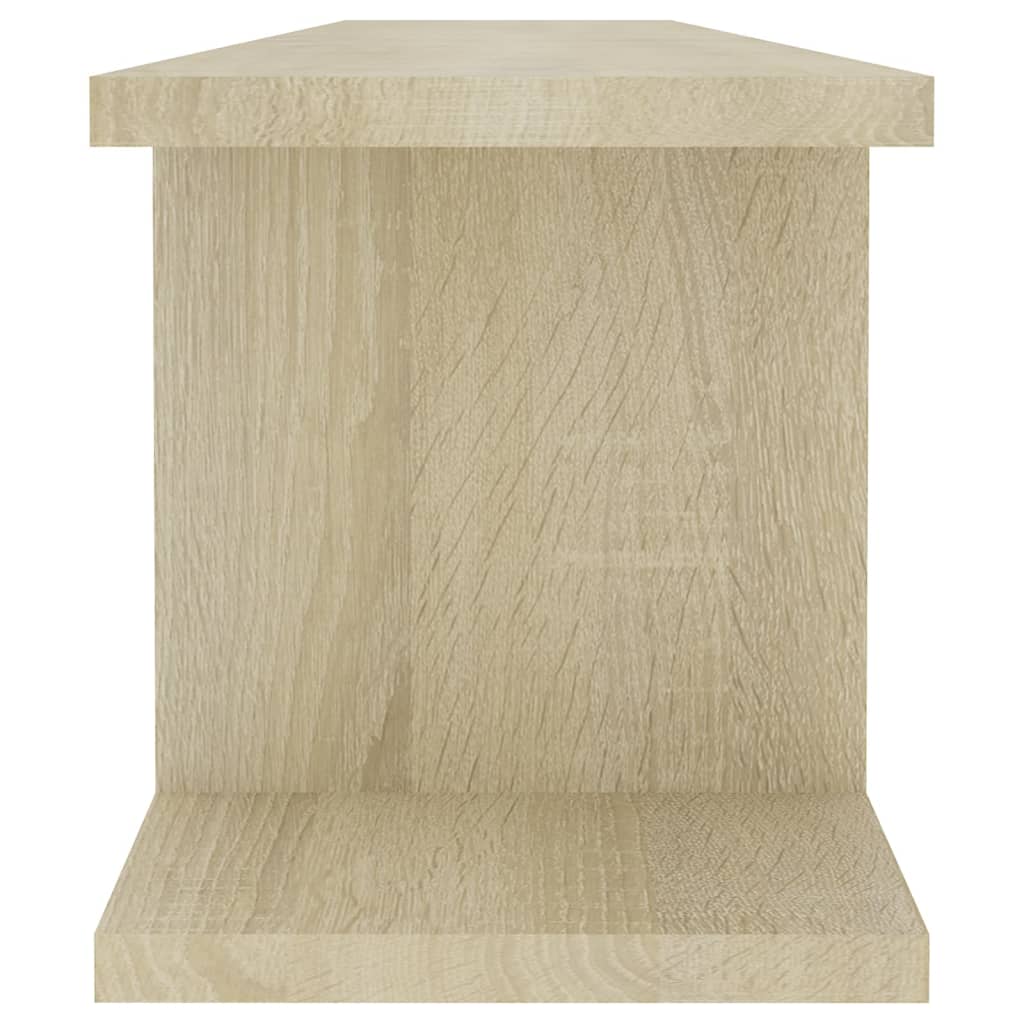 vidaXL Wall Shelves 2 pcs Sonoma Oak 35.4"x7.1"x7.9" Engineered Wood