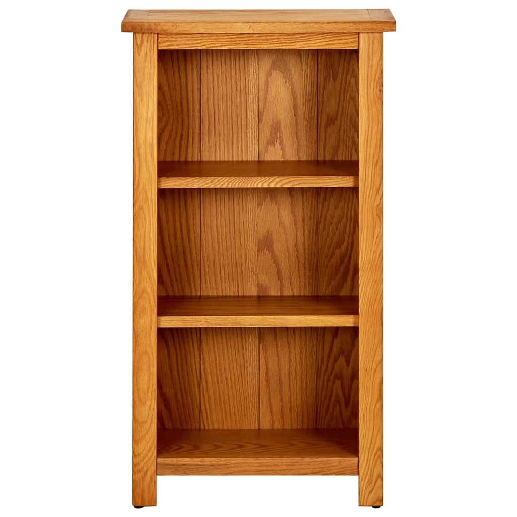 vidaXL Bookcase 17.7"x8.9"x32.3" Solid Oak Wood