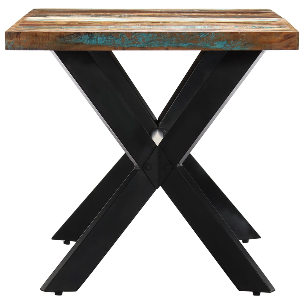 vidaXL Dining Table 63"x31.5"x29.5" Solid Reclaimed Wood