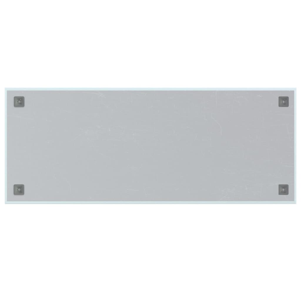 vidaXL Wall-mounted Magnetic Board White 39.4"x15.7" Tempered Glass
