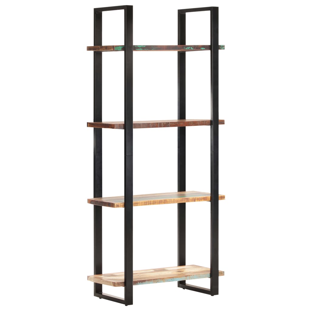 vidaXL 4-Tier Bookcase 31.5"x15.7"x70.9" Solid Reclaimed Wood