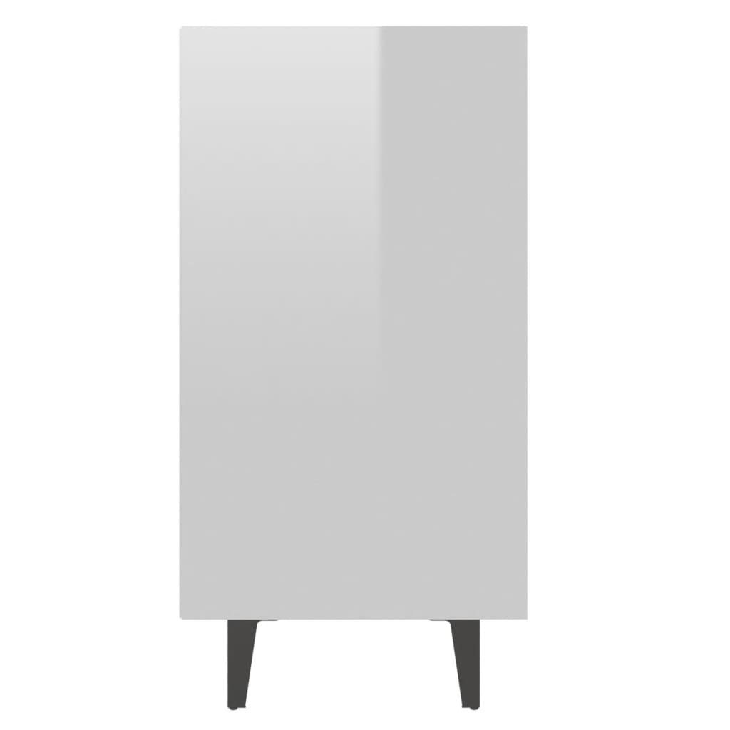 vidaXL Sideboard High Gloss White 40.7"x13.8"x27.6" Chipboard