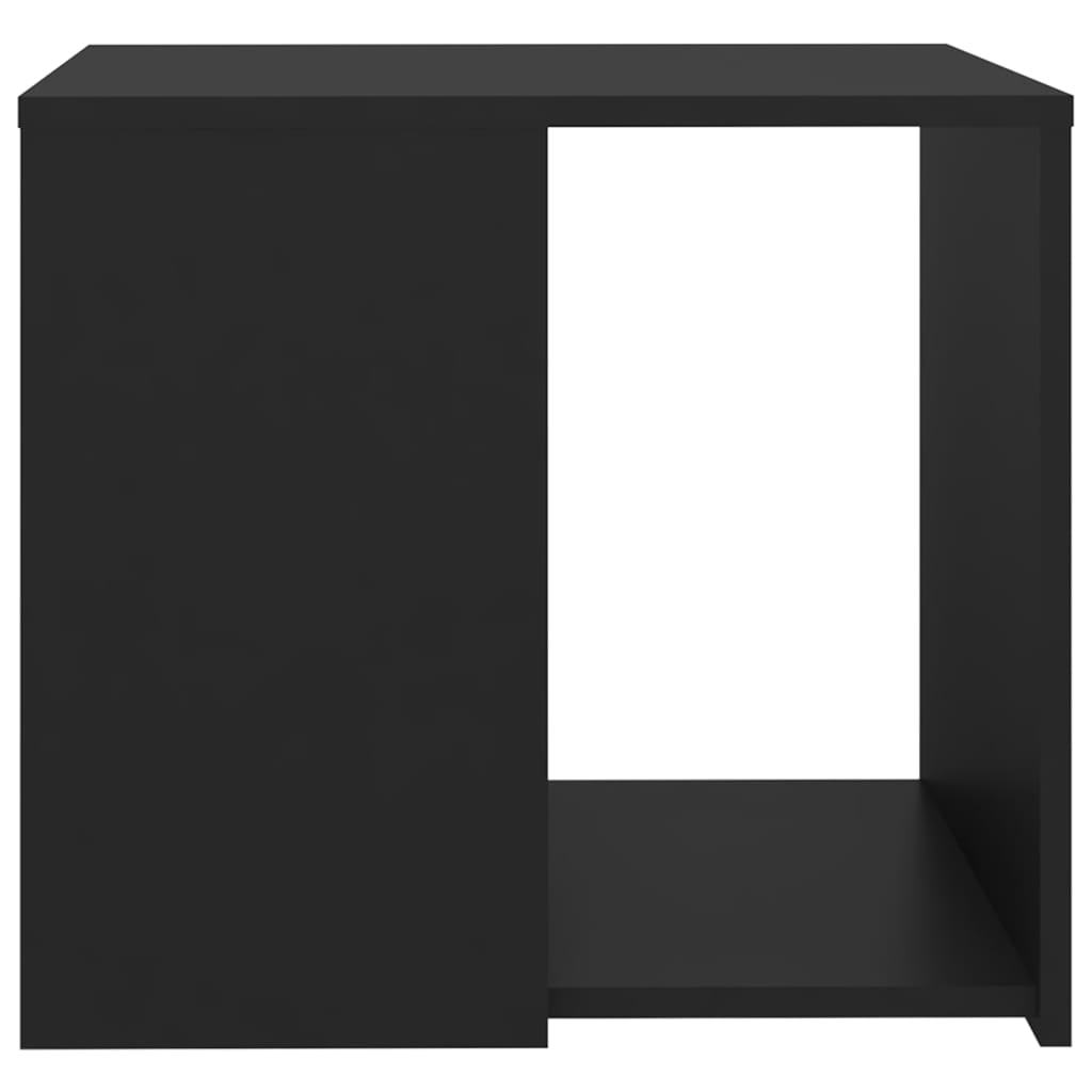 vidaXL Side Table Black 20"x20"x18" Chipboard