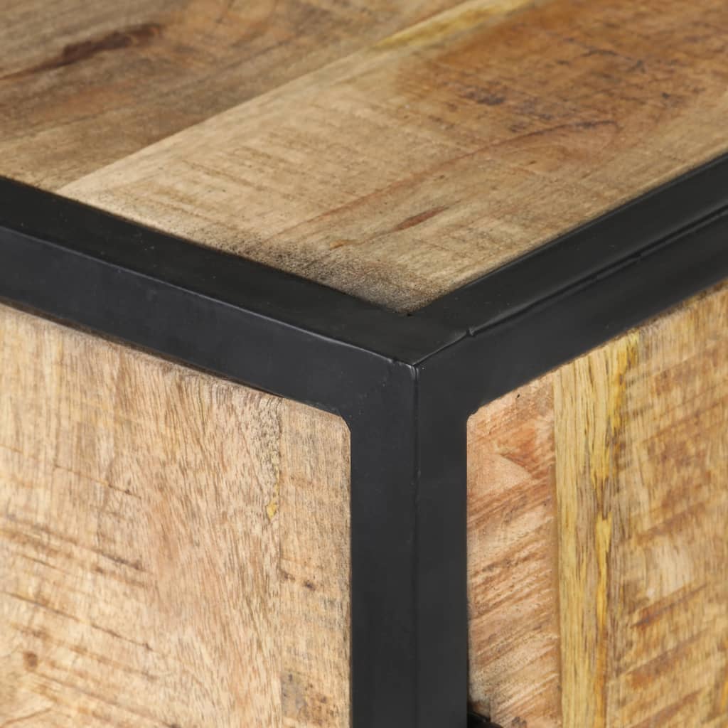 vidaXL Hand Carved Sideboard 23.6"x13.8"x29.5" Solid Mango Wood