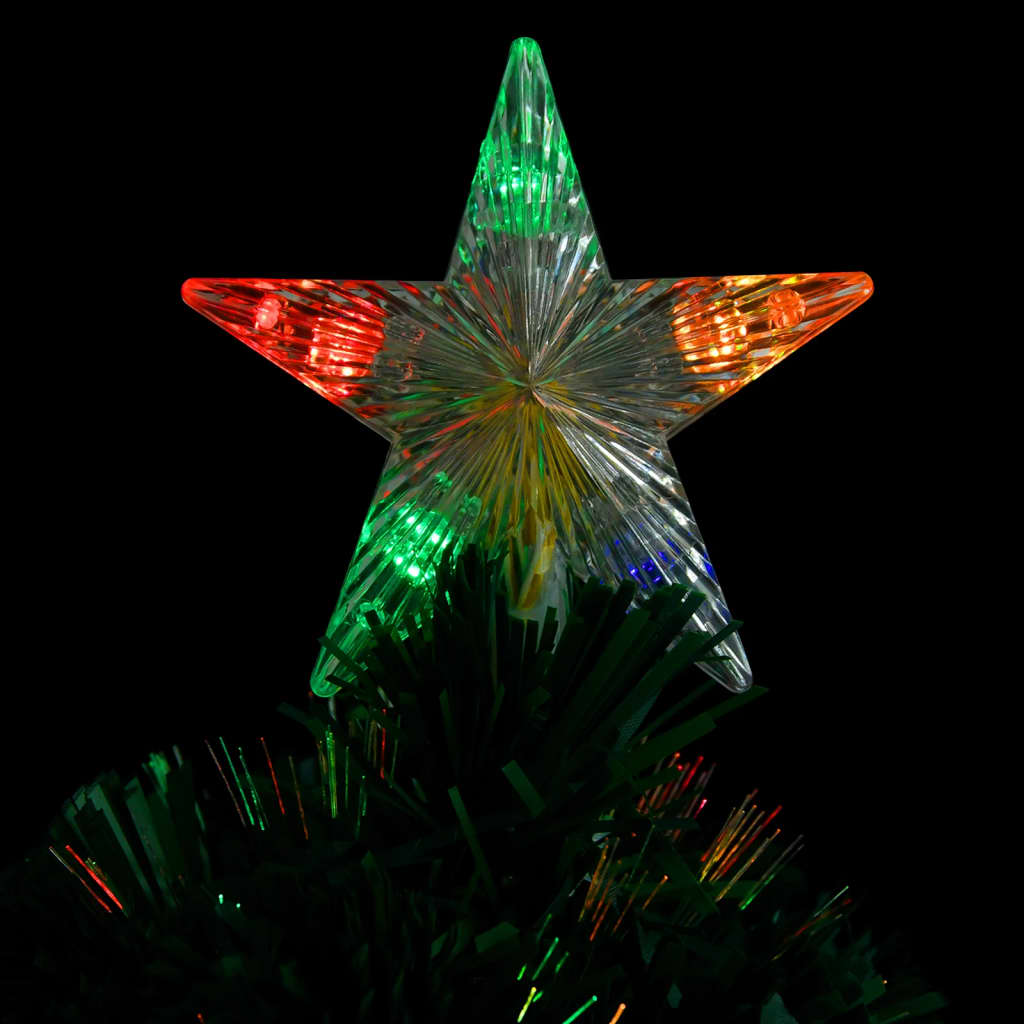 vidaXL Pre-lit Christmas Tree with Stand 2 ft Fiber Optic
