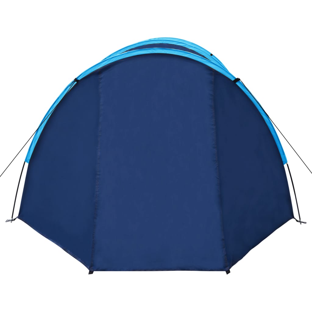 Waterproof Camping Tent 4 Persons Navy Blue/Light Blue