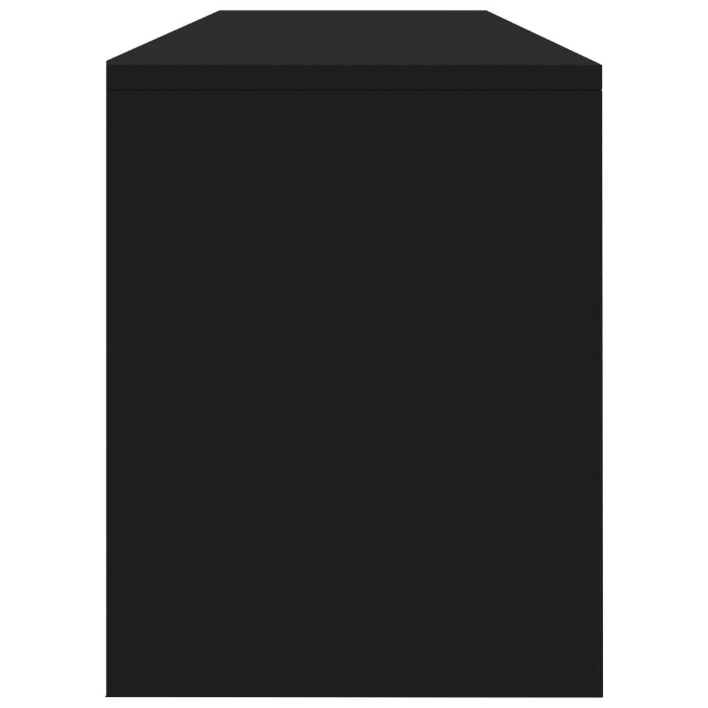 vidaXL TV Stand Black 47.2"x11.8"x14.8" Engineered Wood