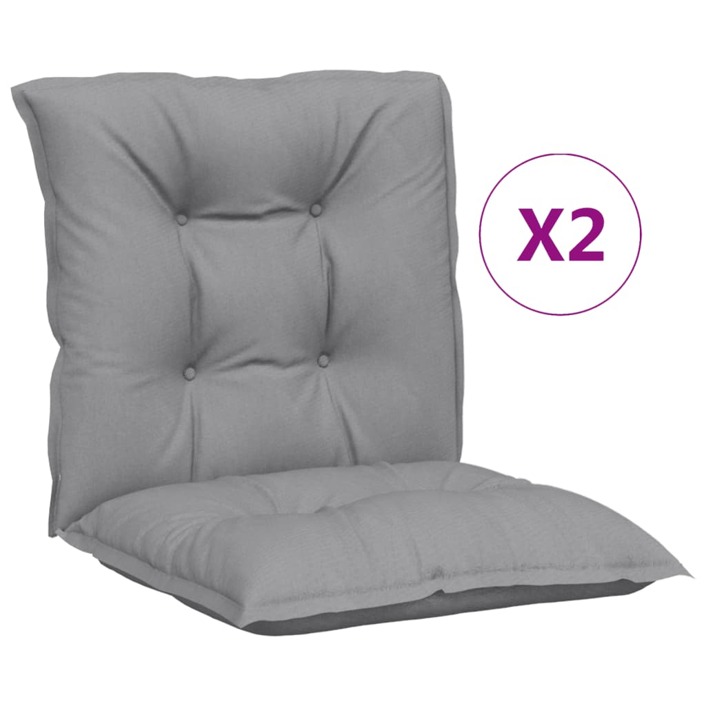 vidaXL Garden Chair Cushions 2 pcs Gray 39.4"x19.7"x2.8"