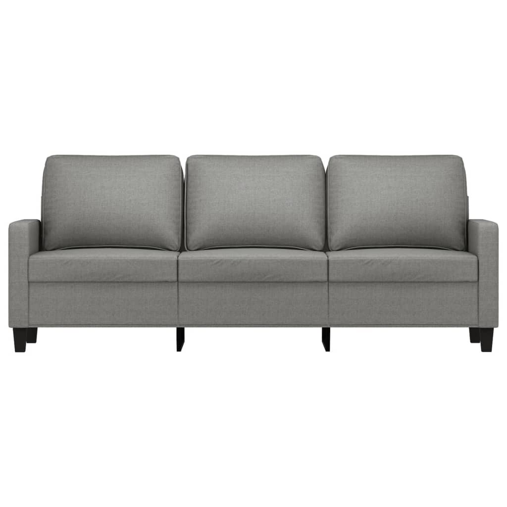 vidaXL 3-Seater Sofa Dark Gray 70.9" Fabric