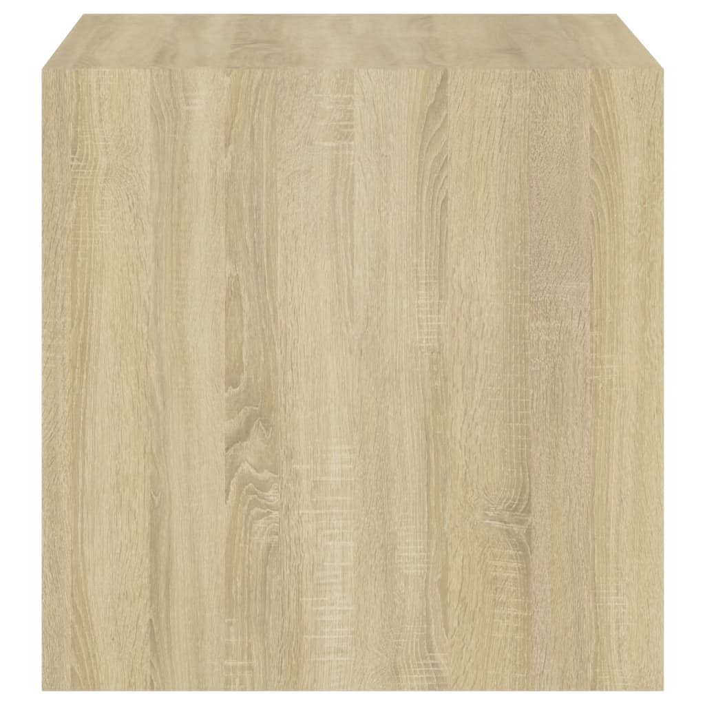vidaXL Wall Cabinets 4 pcs White and Sonoma Oak 14.6"x14.6"x14.6" Engineered Wood