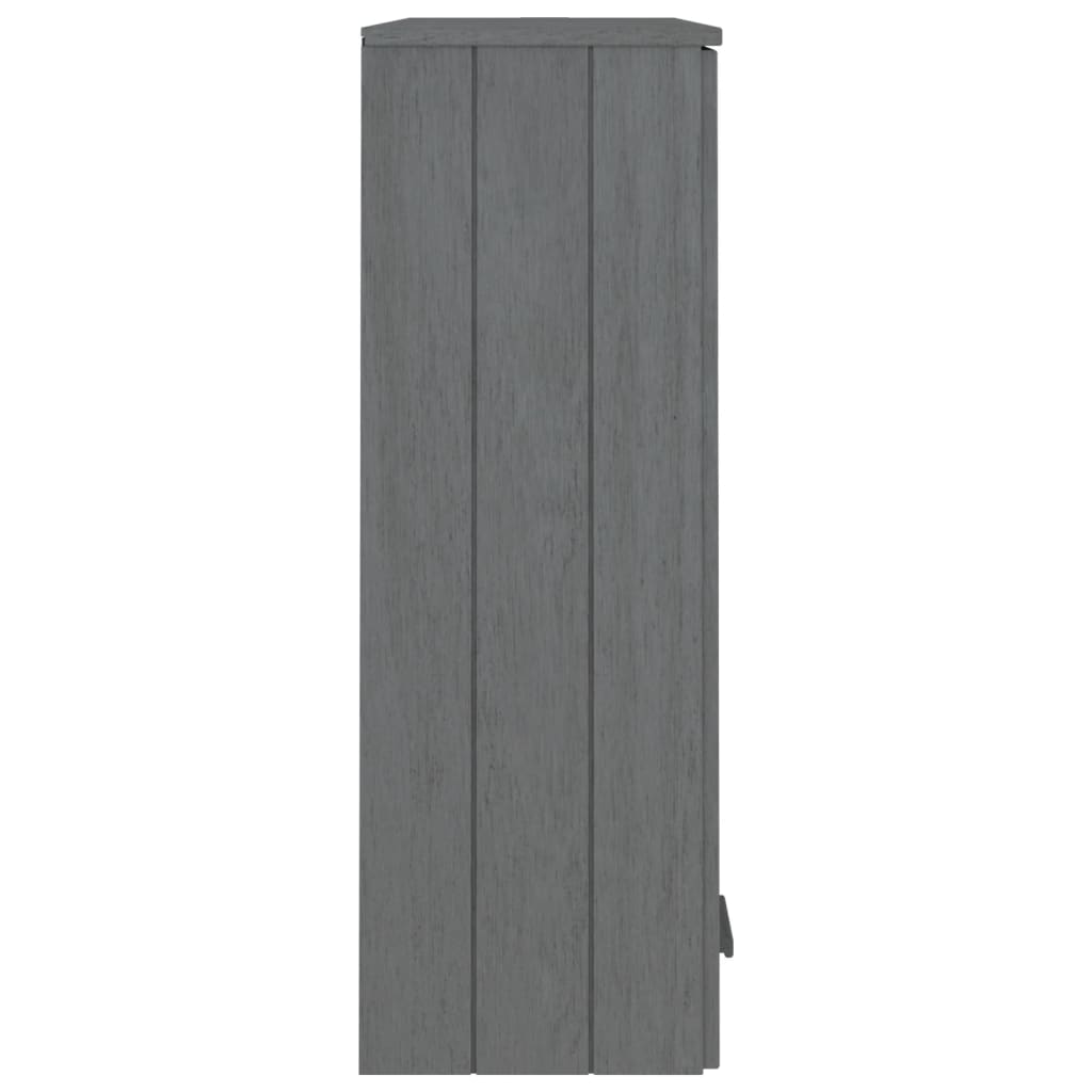vidaXL Top for Highboard HAMAR Dark Gray 33.5"x13.8"x39.4" Solid Wood Pine