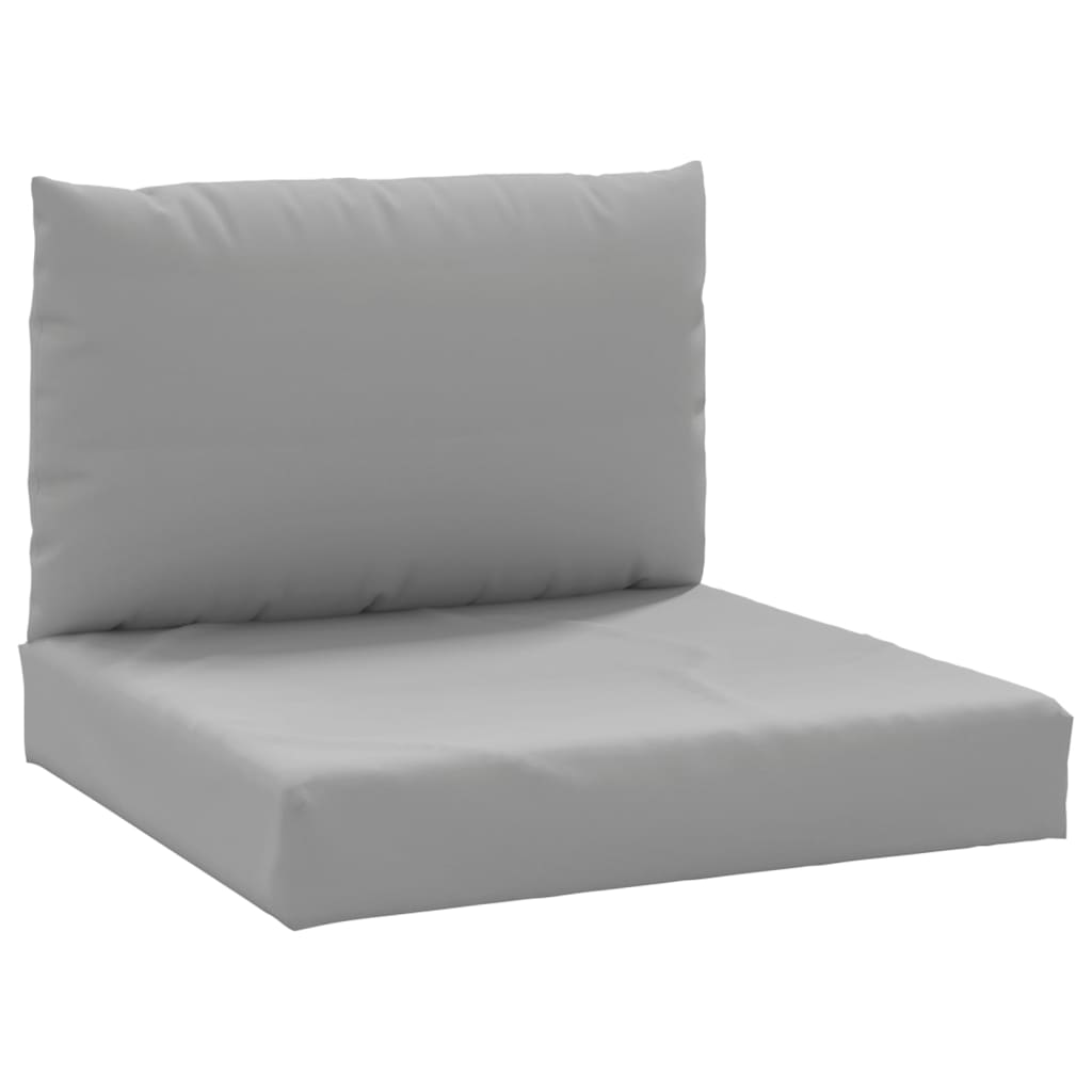 vidaXL Pallet Sofa Cushions 2 pcs Gray Fabric