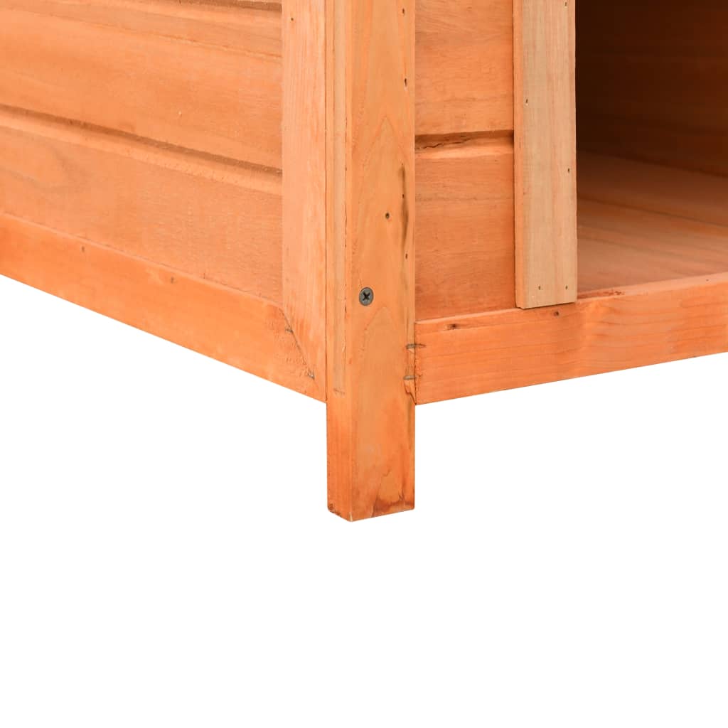 vidaXL Dog House Solid Pine & Fir Wood 28.3"x33.5"x32.3"