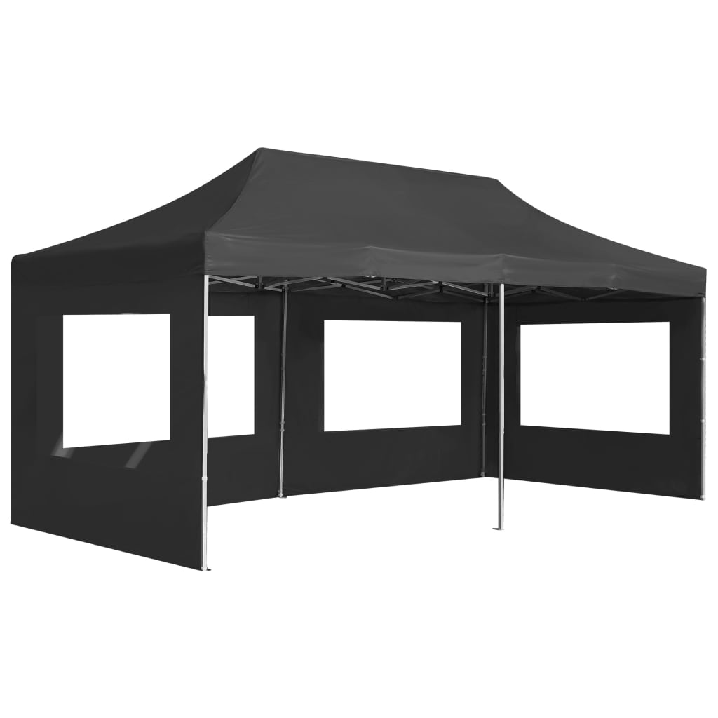 vidaXL Professional Folding Party Tent with Walls Aluminum 19.7'x9.8' Anthracite