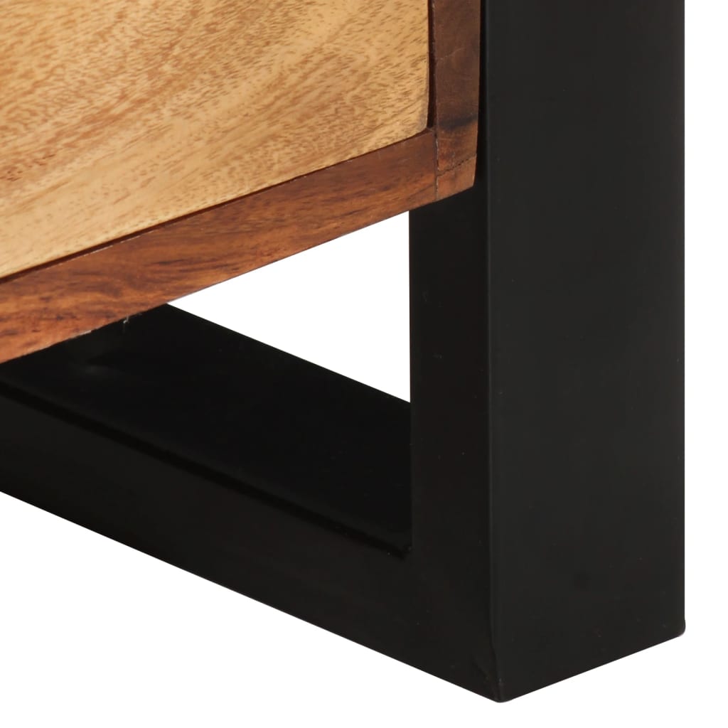 vidaXL TV Cabinet 47.2"x13.8"x17.7" Solid Sheesham Wood