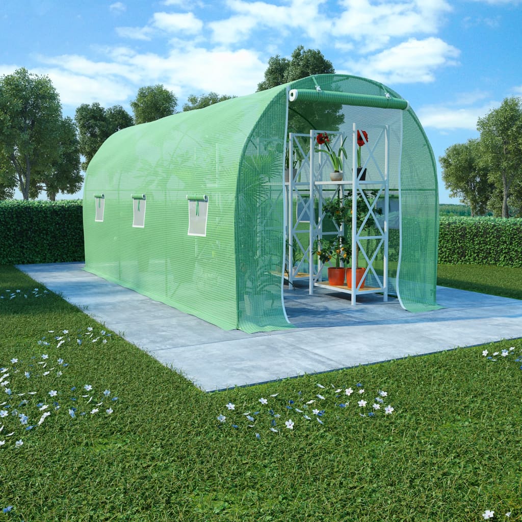vidaXL Greenhouse 96.9 ft² 14.8'x6.6'x6.6'