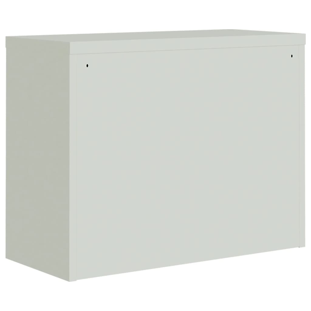 vidaXL File Cabinet Light Gray 35.4"x15.7"x43.3" Steel