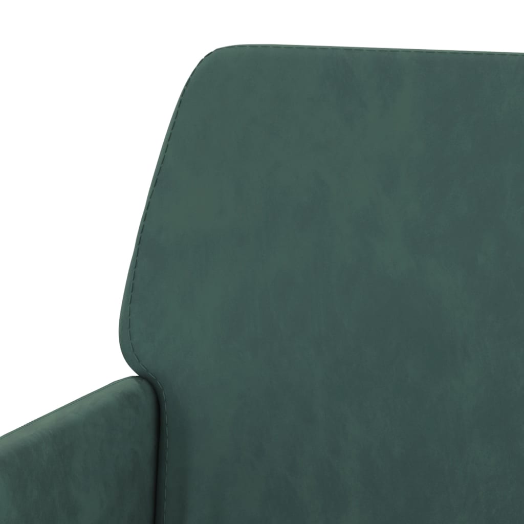 vidaXL Bench Dark Green 42.5"x31.1"x31.1" Velvet