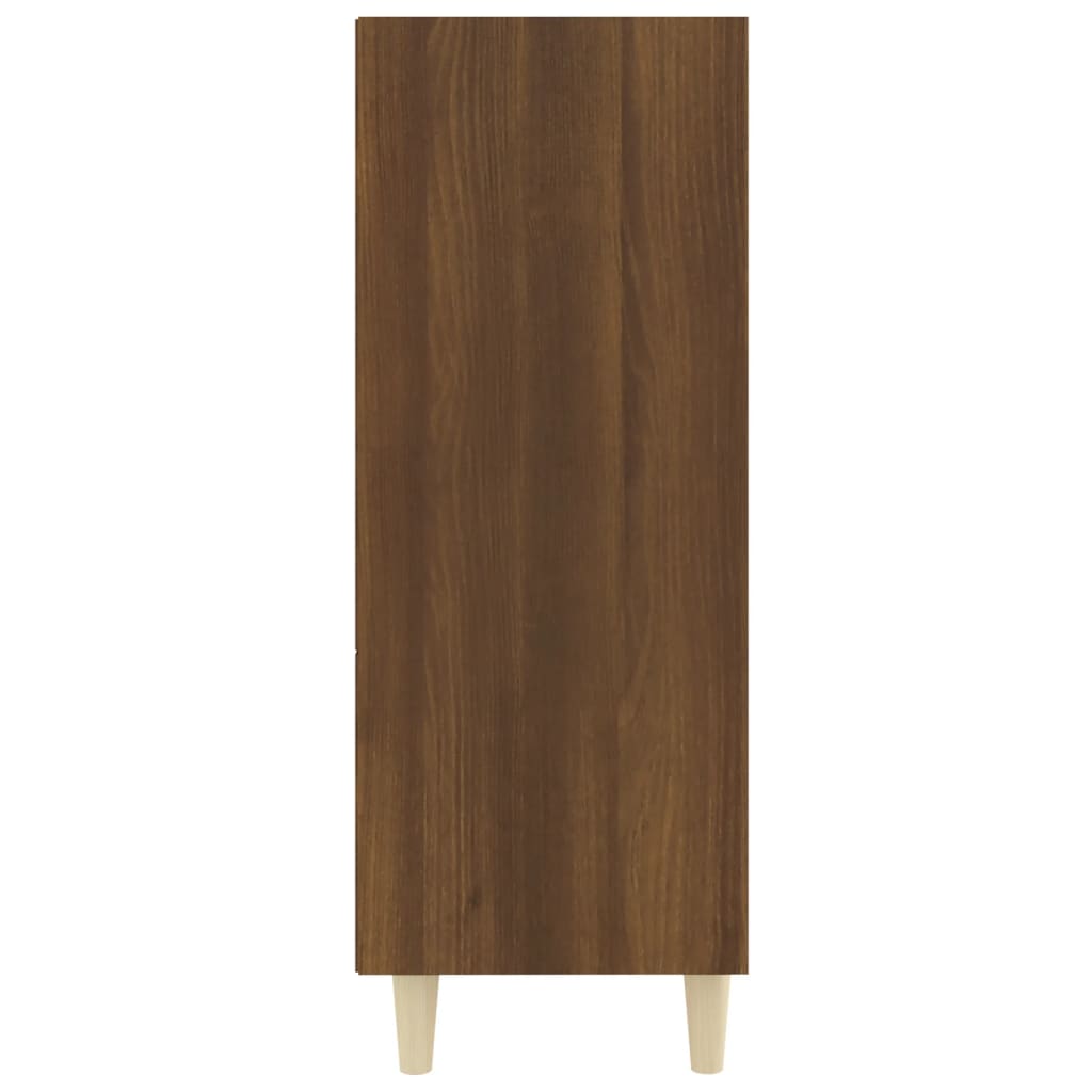 vidaXL Sideboard Brown Oak 27.4"x12.8"x35.4" Engineered Wood