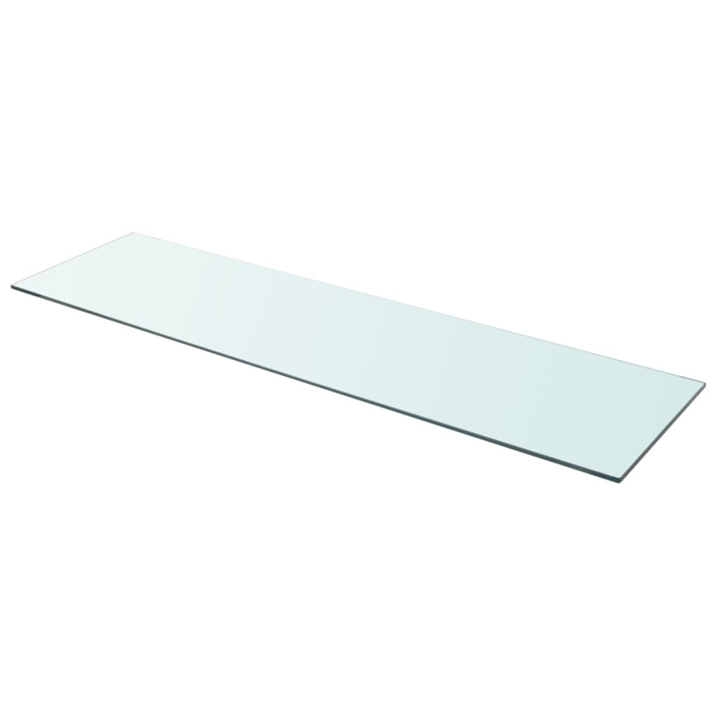 vidaXL Shelf Panel Glass Clear 43.3"x11.8"