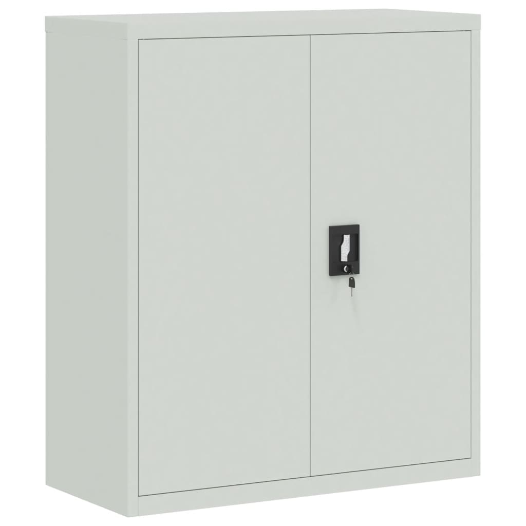 vidaXL File Cabinet Light Gray 35.4"x15.7"x57.1" Steel