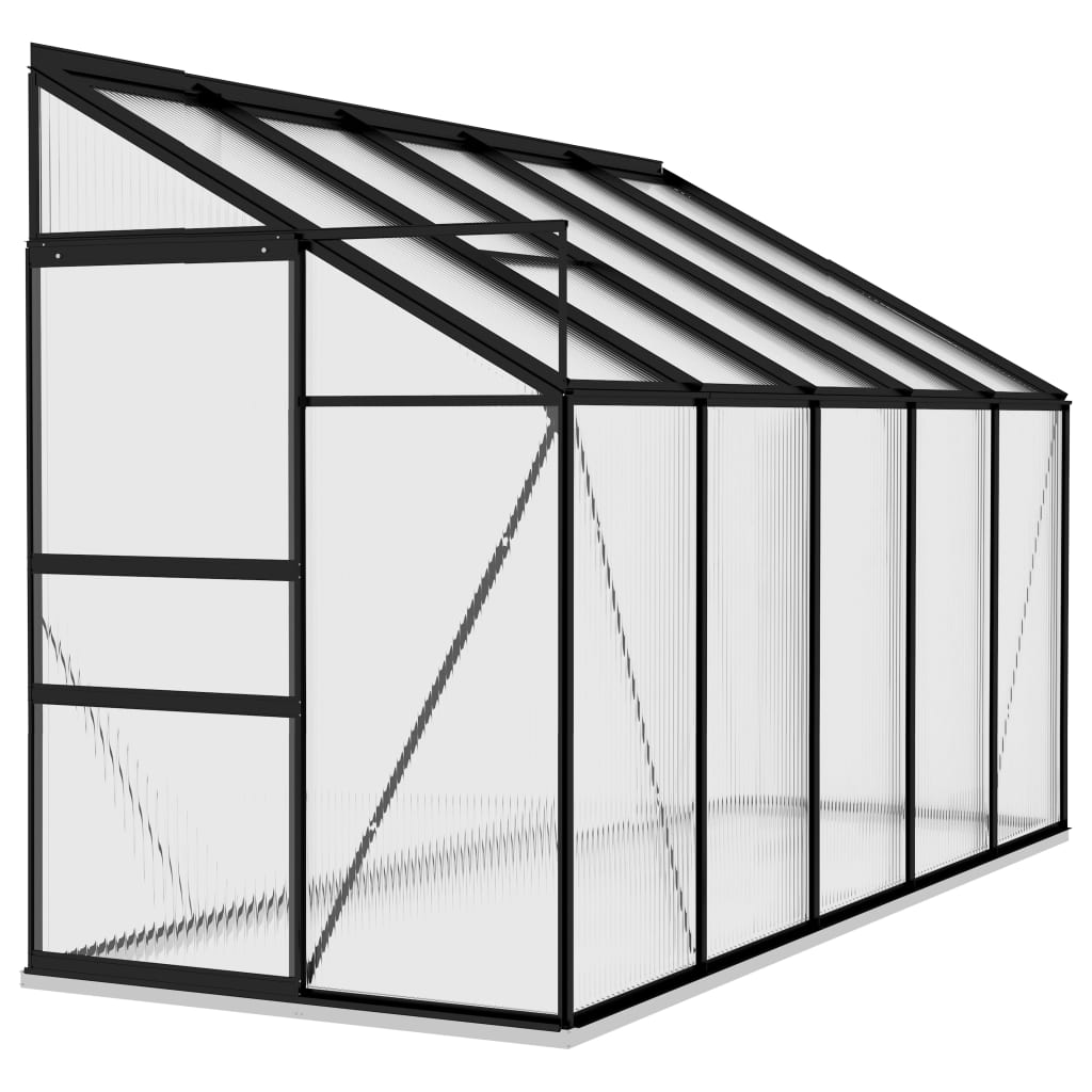 vidaXL Greenhouse Anthracite Aluminum 229.5 ft³