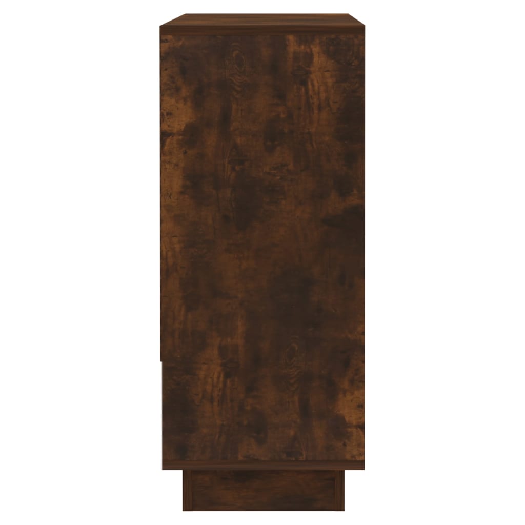 vidaXL Sideboard Smoked Oak 38.2"x12.2"x29.5" Engineered Wood