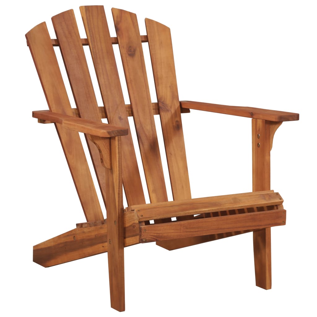 vidaXL Patio Adirondack Chair Solid Acacia Wood