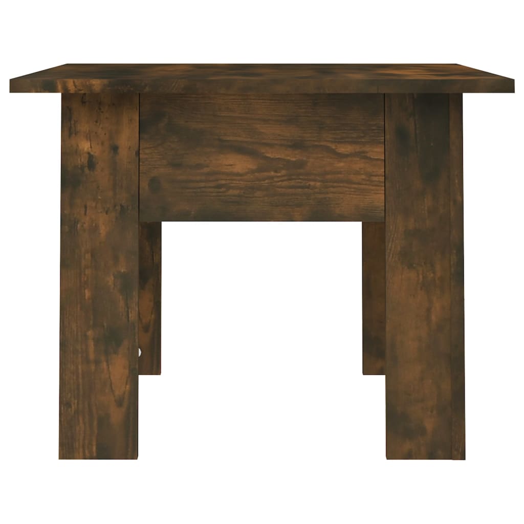 vidaXL Coffee Table Smoked Oak 21.7"x21.7"x16.5" Engineered Wood