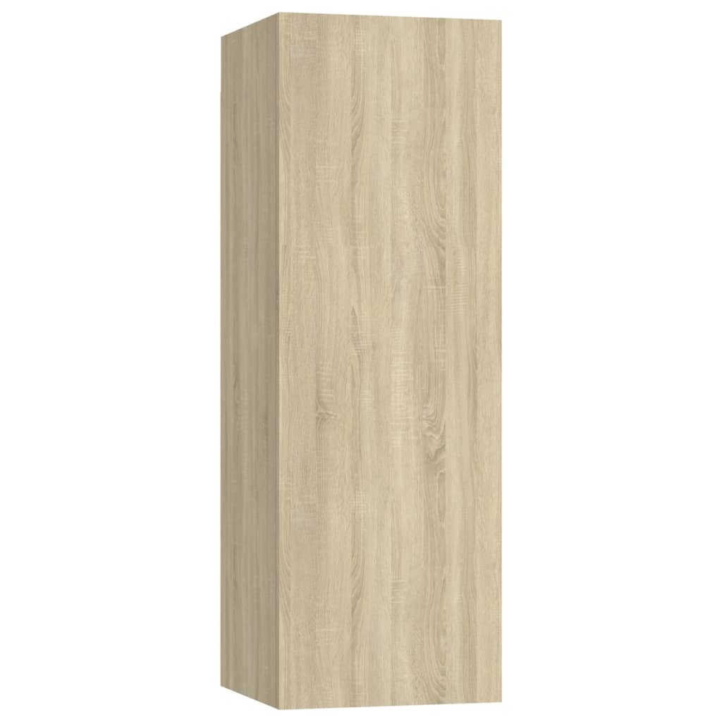 vidaXL TV Stands 4 pcs Sonoma Oak 12"x11.8"x35.4" Engineered Wood