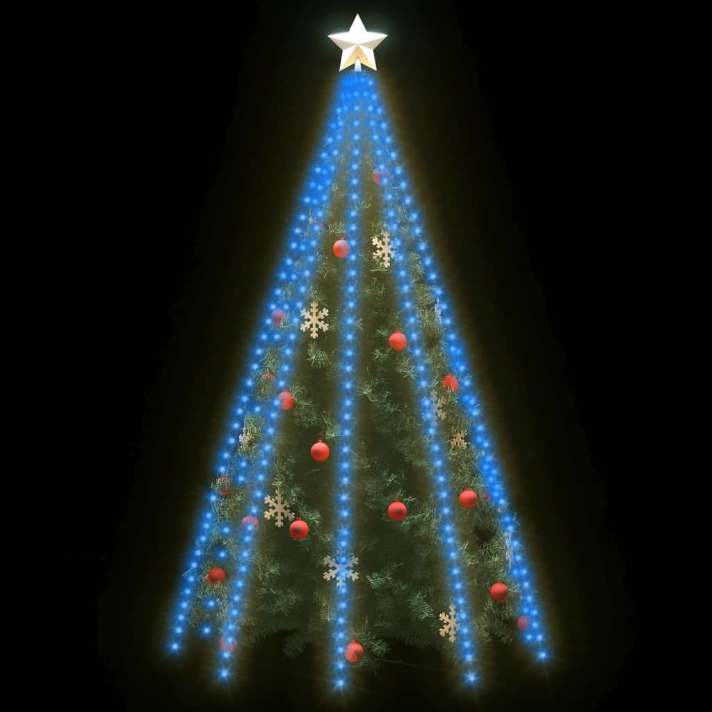 vidaXL Christmas Tree Net Lights with 400 LEDs Blue 157.5"