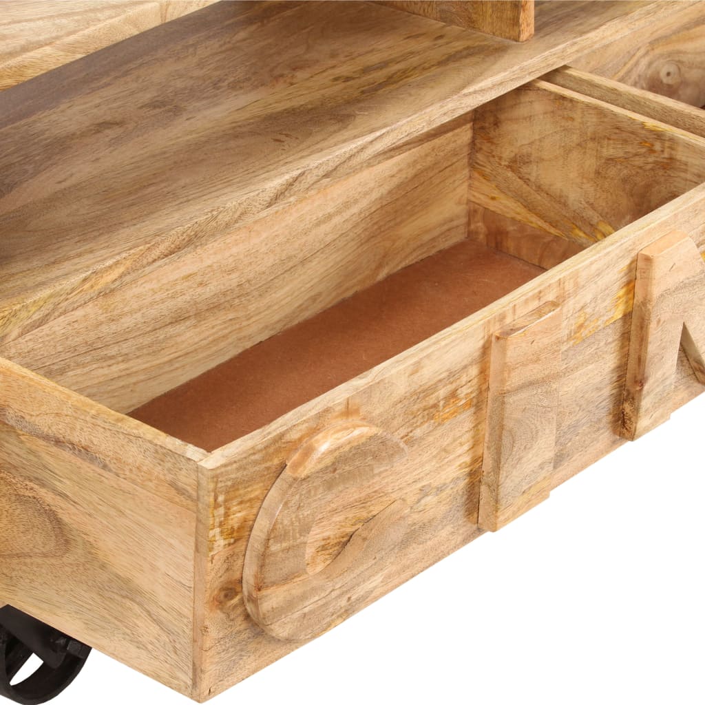 vidaXL TV Cabinet Solid Mango Wood 47.2"x11.8"x18.9"