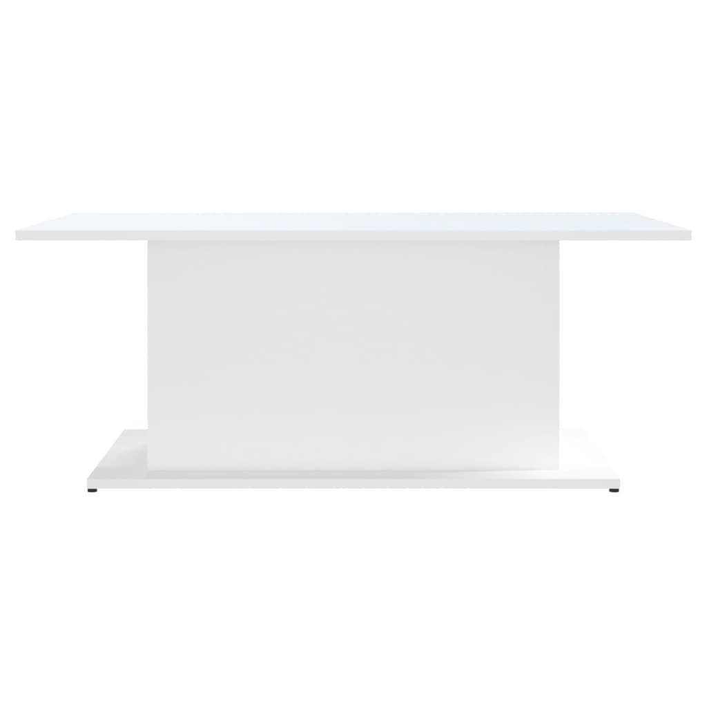vidaXL Coffee Table White 40.2"x21.9"x15.7" Chipboard