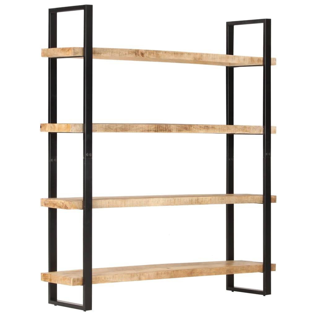 vidaXL 4-Tier Bookcase 63"x15.7"x70.9" Rough Mango Wood