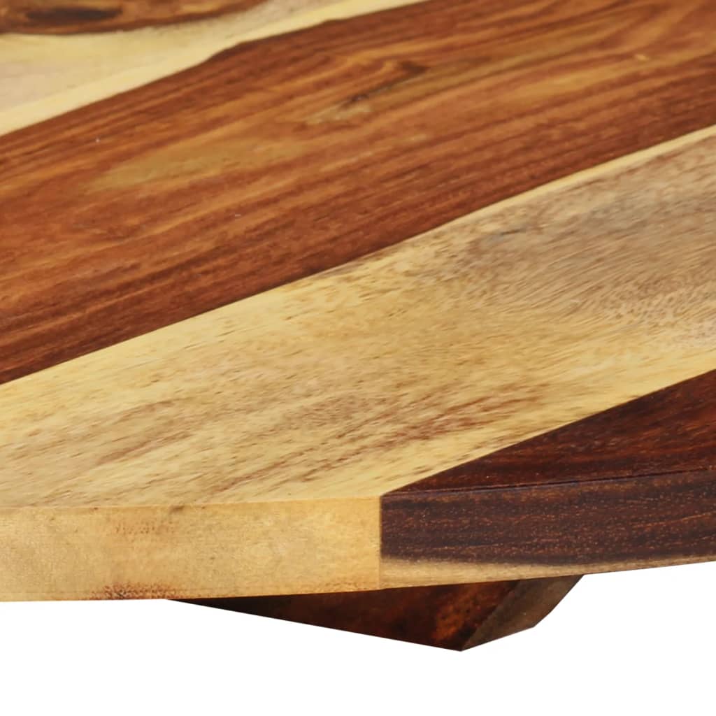 vidaXL Table Top Ø27.6"x(0.59"-0.63") Solid Sheesham Wood Round