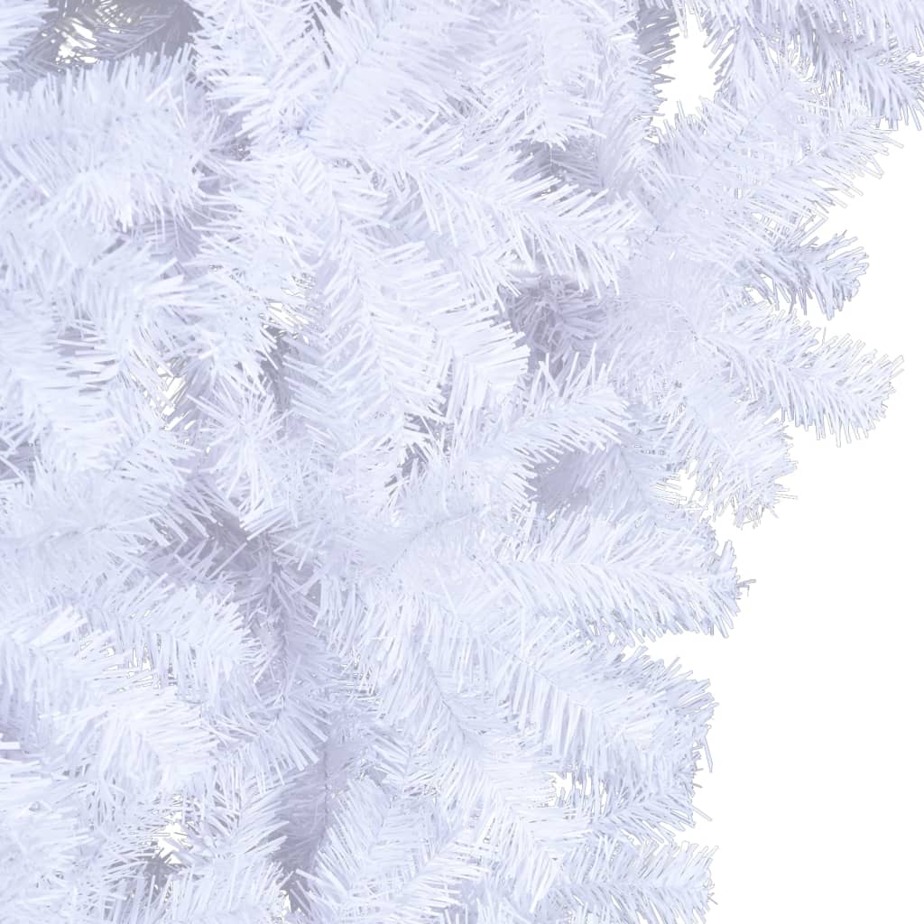 vidaXL Upside-down Artificial Christmas Tree with Stand White 8 ft