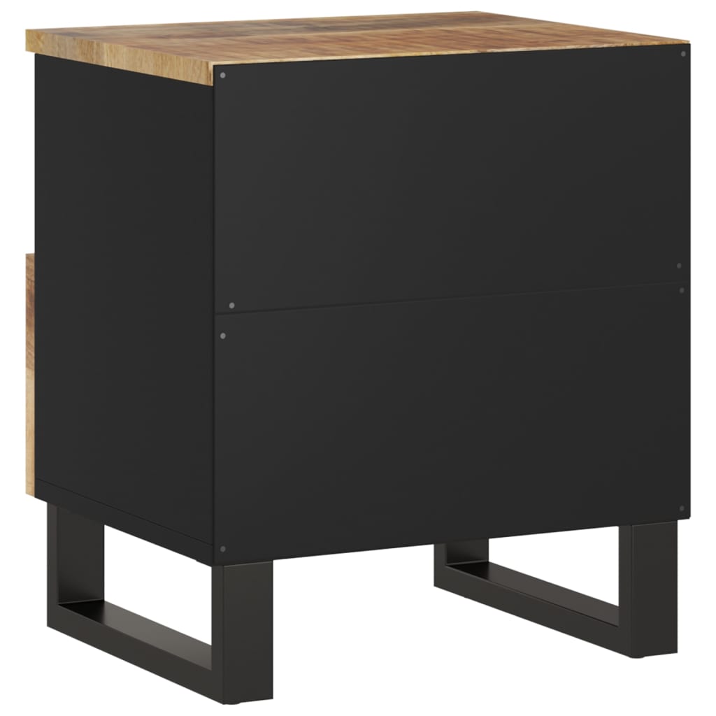 vidaXL Bedside Cabinets 2 pcs Solid Wood Mango&Engineered Wood