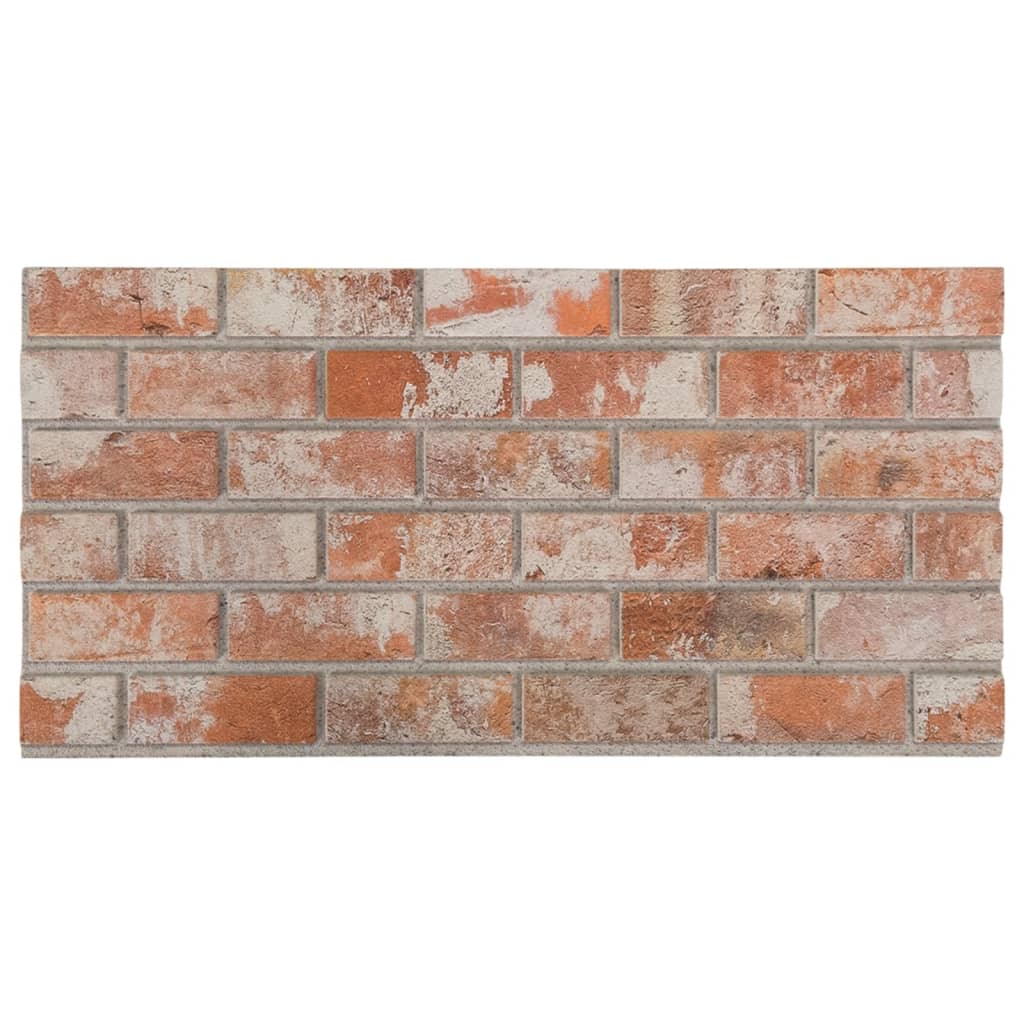 vidaXL 3D Wall Panels with Red Brick Design 10 pcs EPS