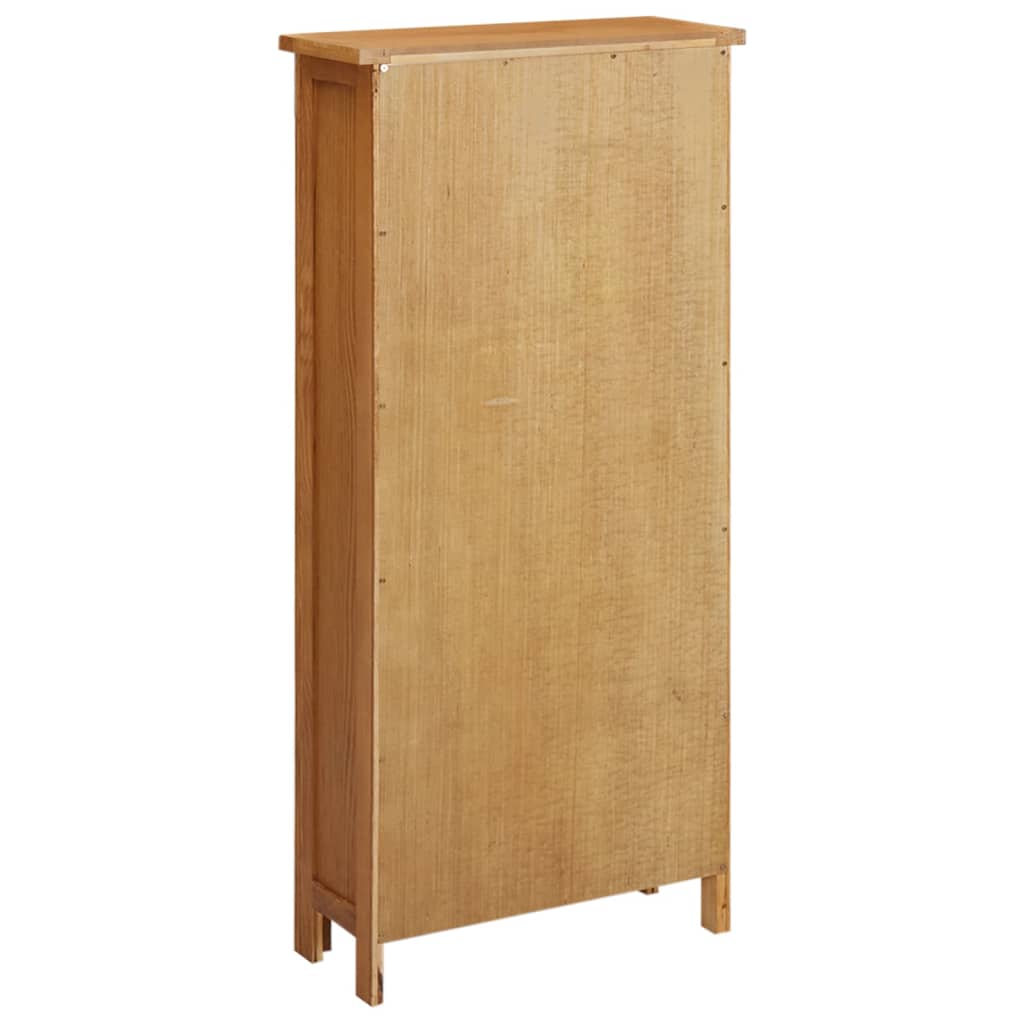 vidaXL Storage Cabinet 19.7"x8.7"x43.3" Solid Oak Wood