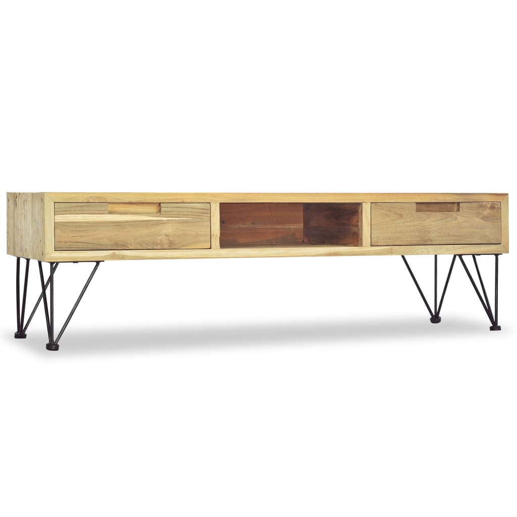 vidaXL TV Stand 47.2"x13.8"x13.8" Solid Teak