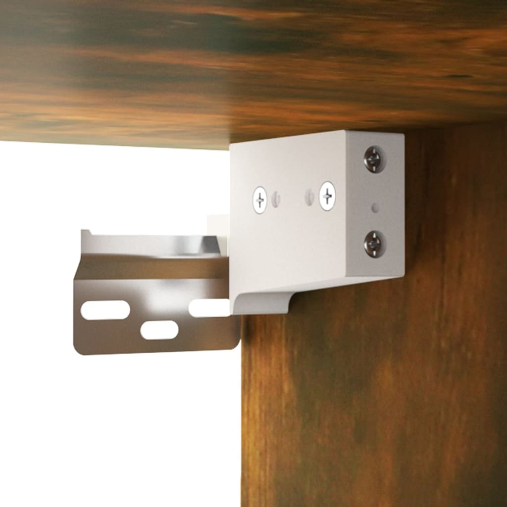 vidaXL Wall Cabinet Smoked Oak 13.6"x12.8"x35.4" Engineered Wood