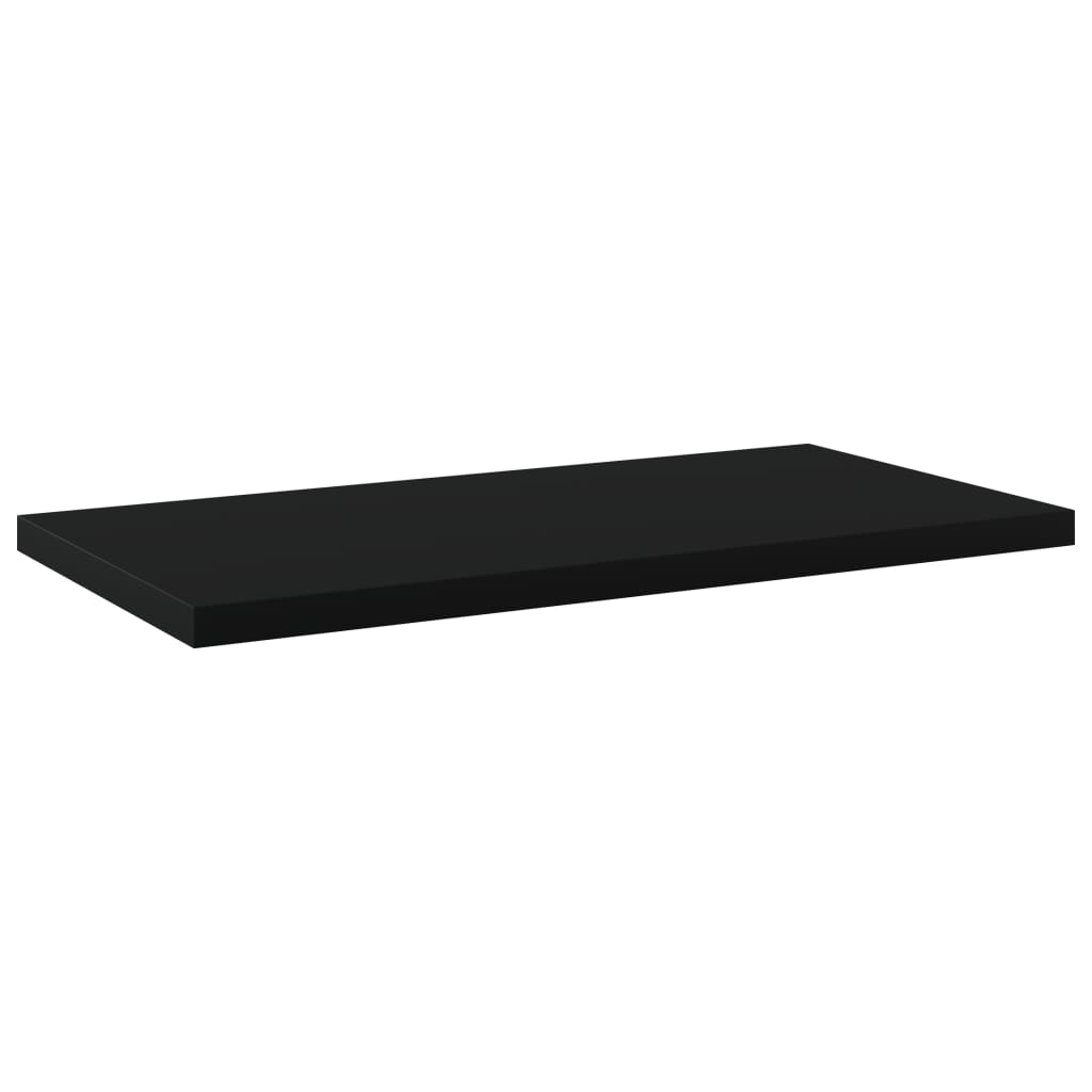 vidaXL Bookshelf Boards 8 pcs Black 15.7"x7.9"x0.6" Engineered Wood