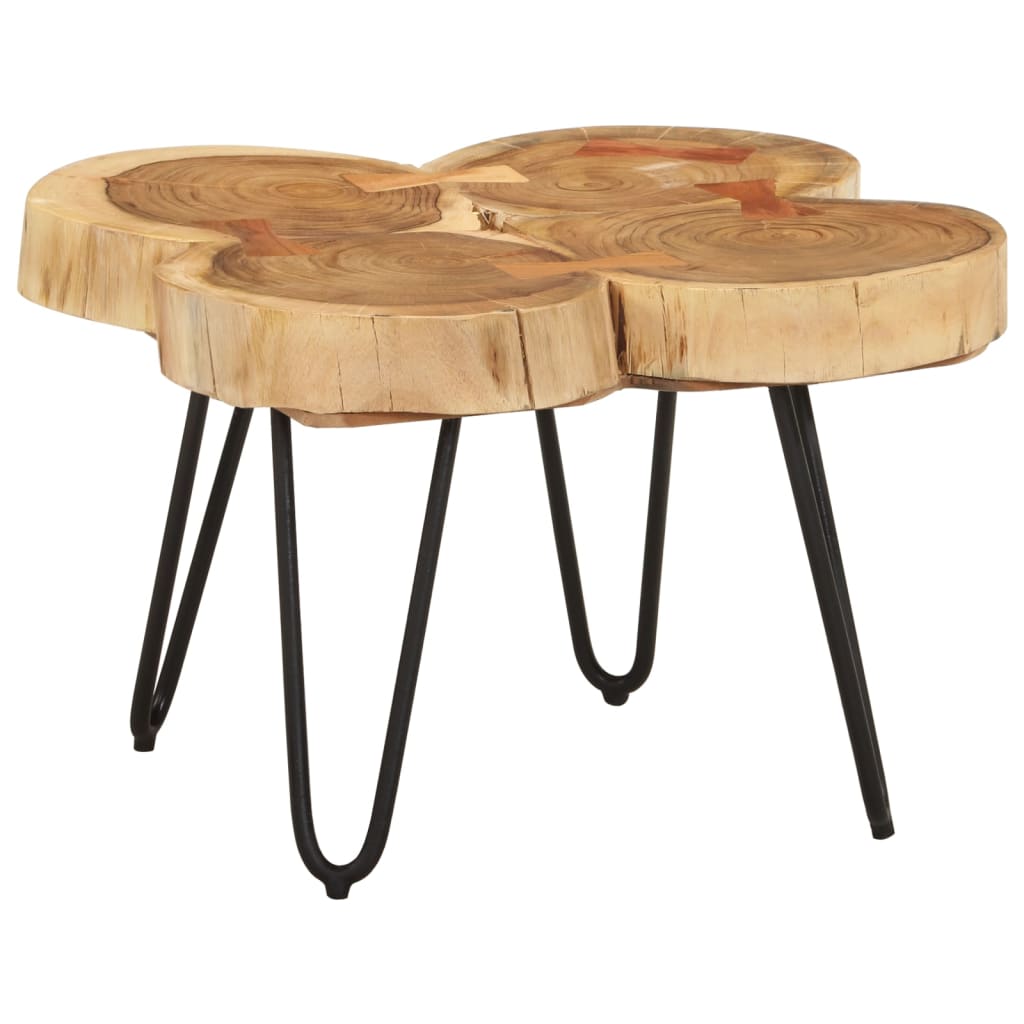 vidaXL Coffee Table 14.2" 4 Trunks Solid Wood Acacia