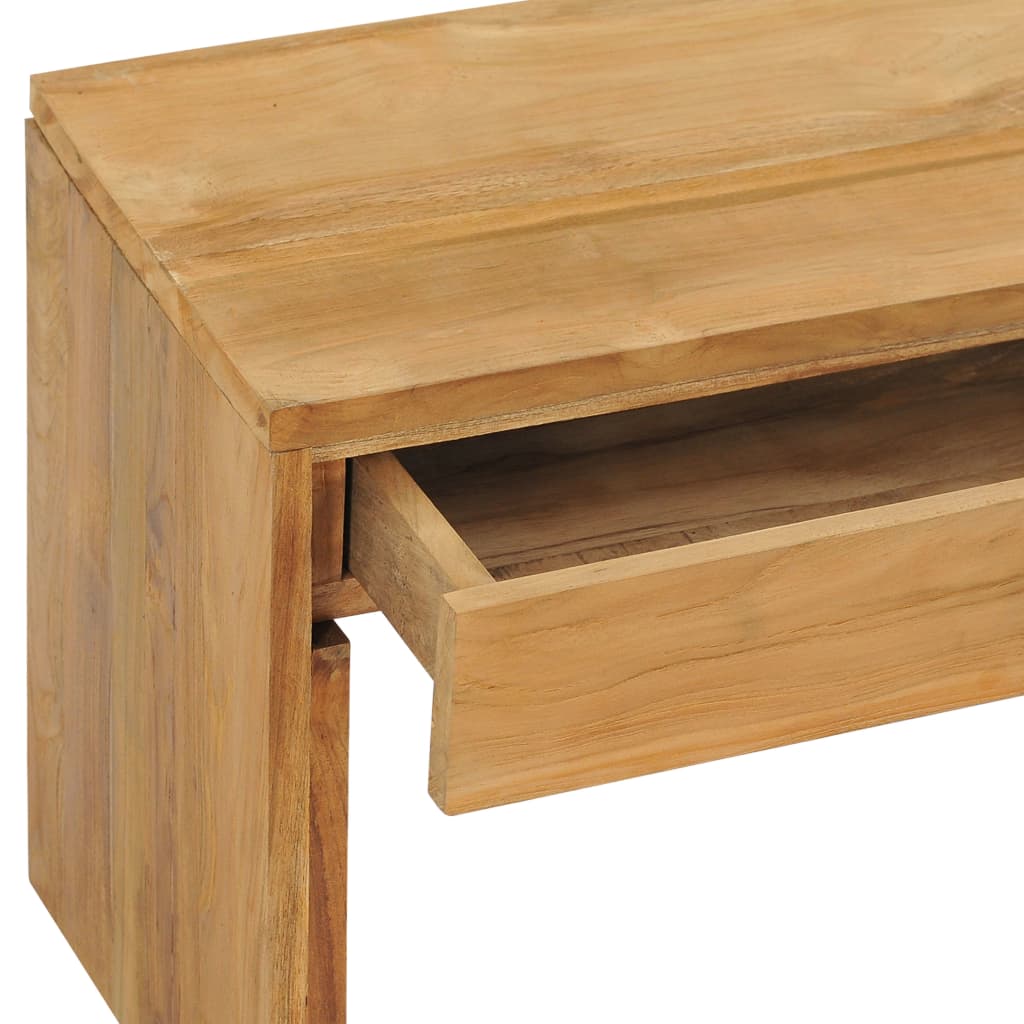 vidaXL TV Cabinet 39.4"x13.8"x17.7" Solid Teak Wood