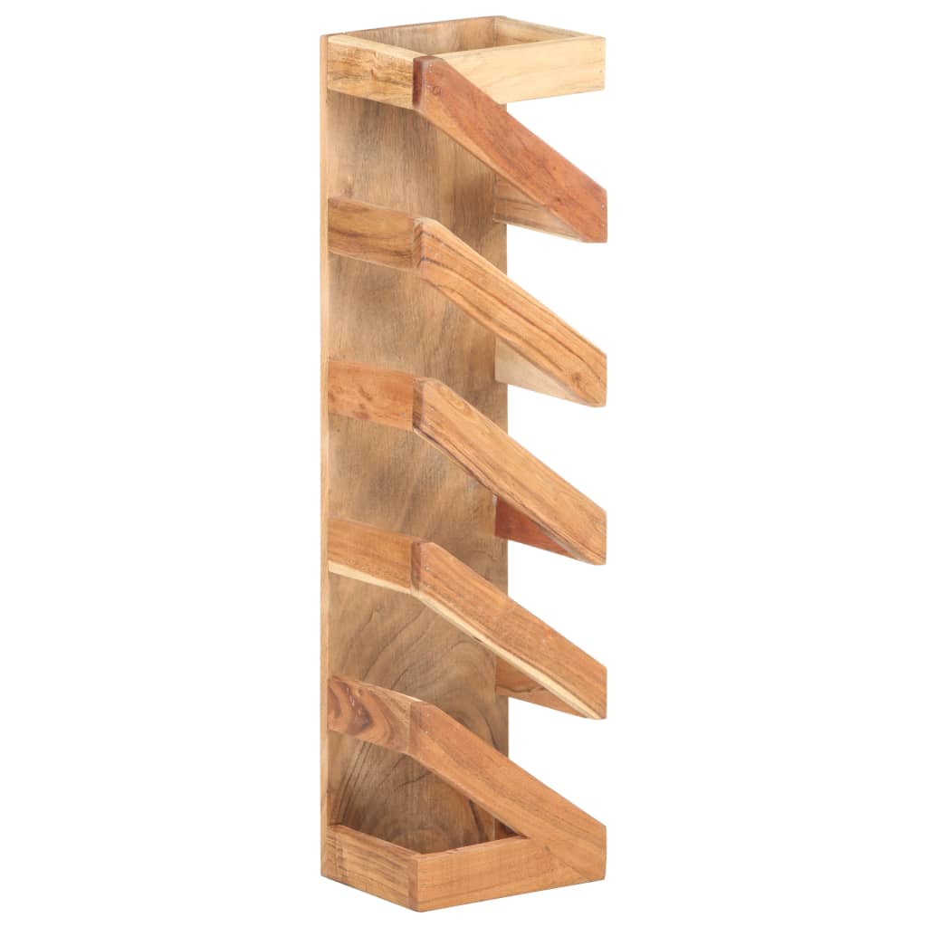 vidaXL Wine Rack for 5 Bottles Solid Acacia Wood