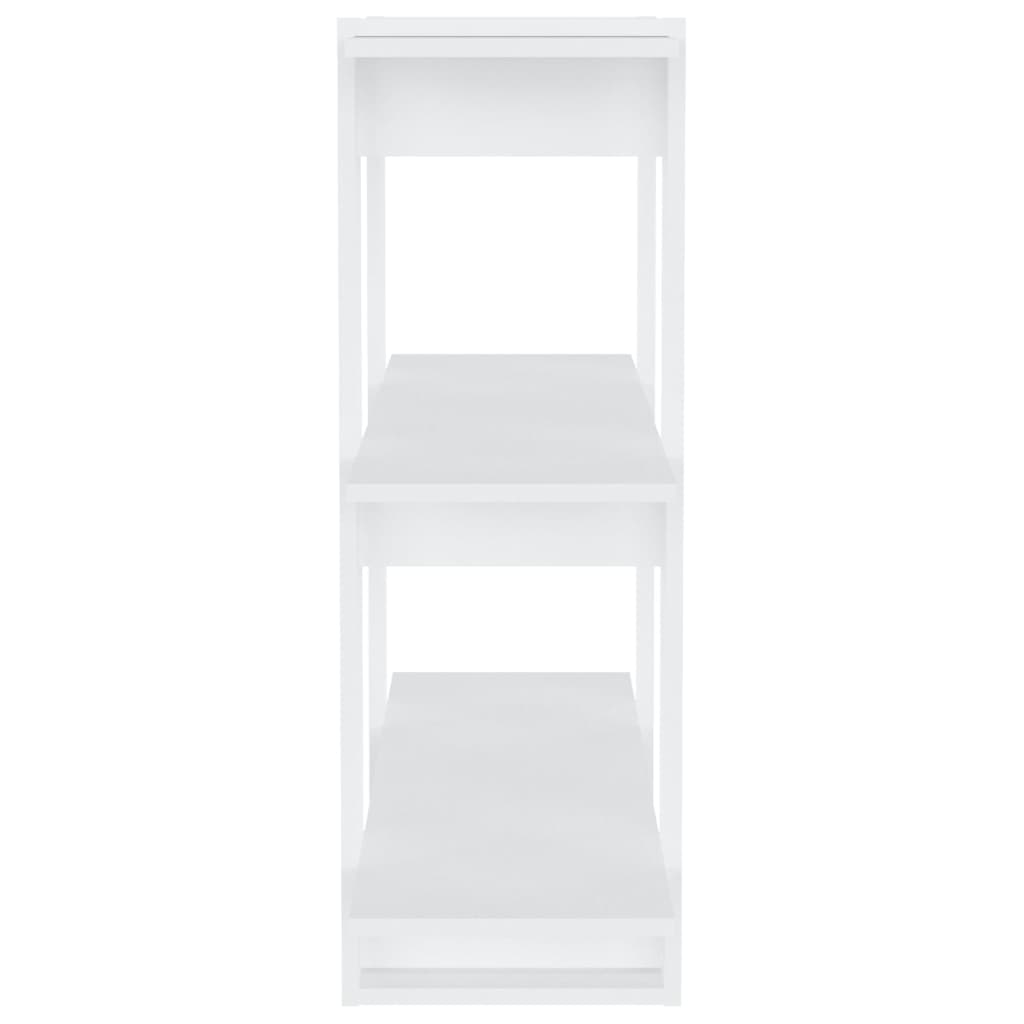 vidaXL Book Cabinet/Room Divider White 31.5"x11.8"x34.3"