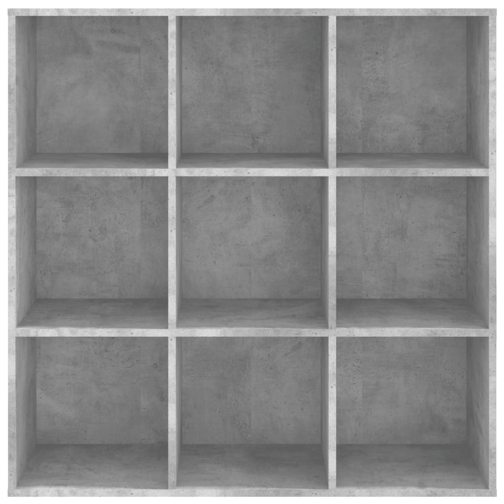 vidaXL Book Cabinet Concrete Gray 38.6"x11.4"x38.4" Engineered Wood