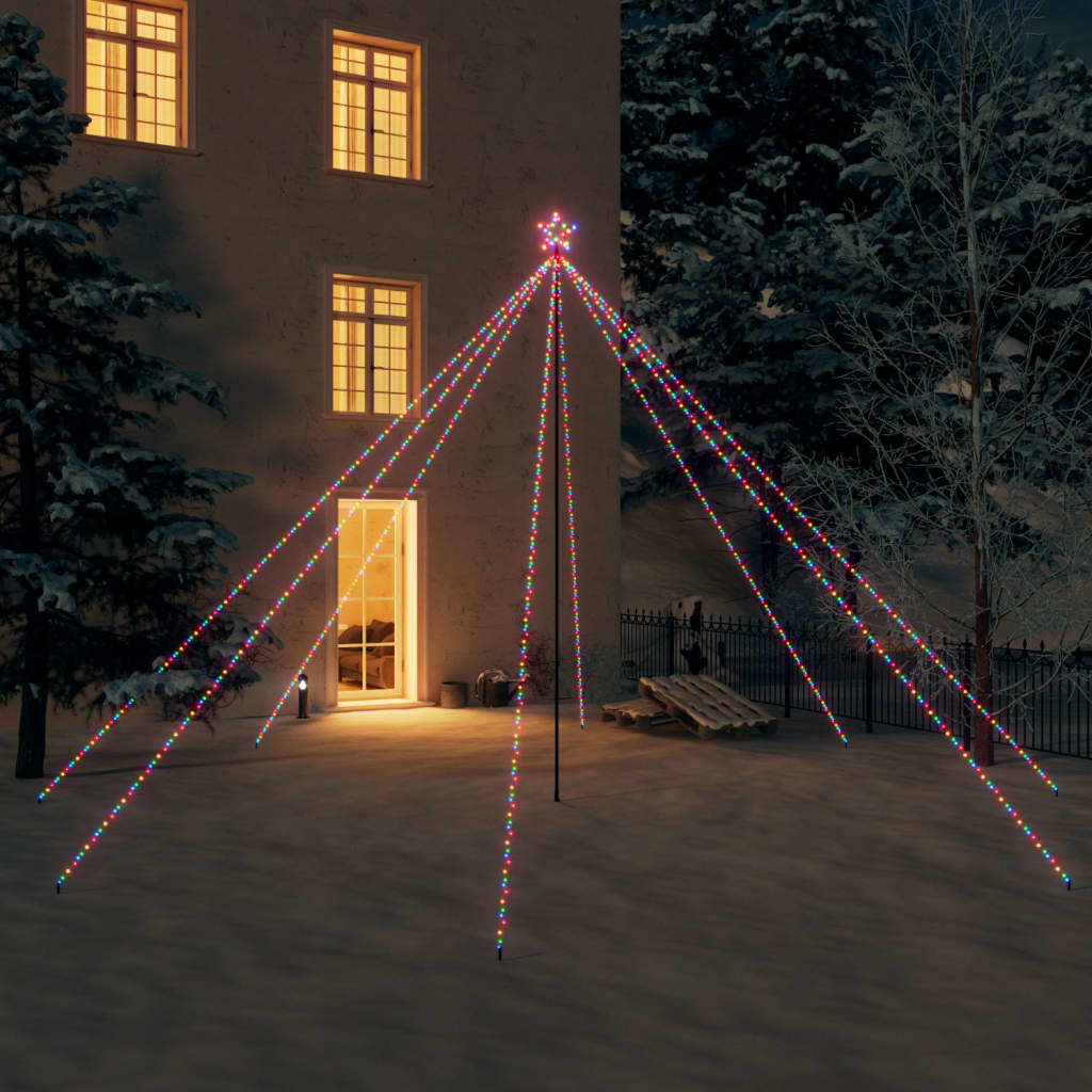 vidaXL Christmas Tree Lights Indoor Outdoor 800 LEDs Colorful 16 ft