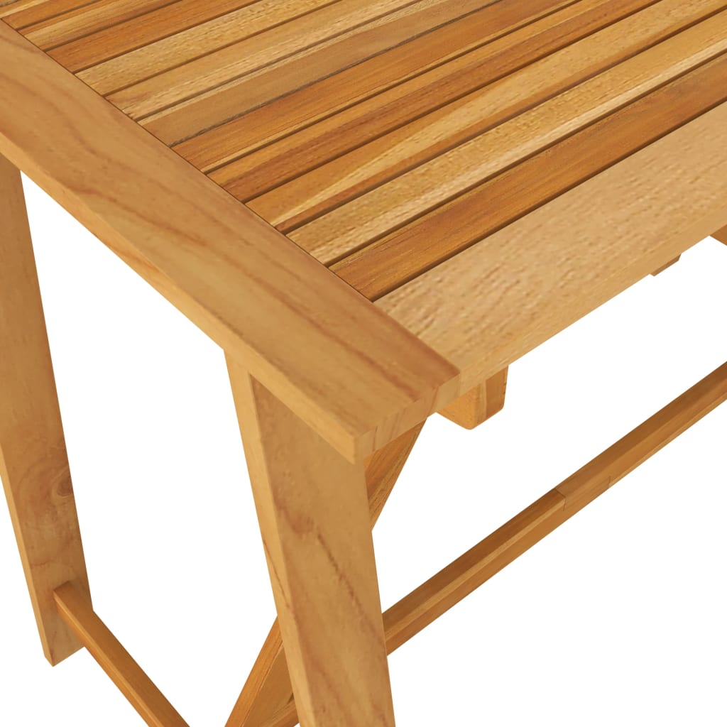 vidaXL Patio Bar Table 55.1"x27.6"x40.9" Solid Acacia Wood