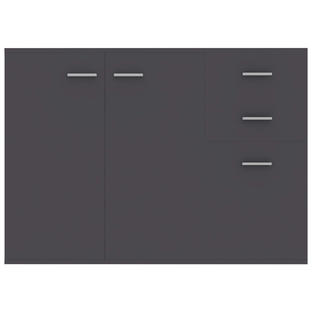 vidaXL Sideboard Gray 41.3"x11.8"x29.5" Engineered Wood